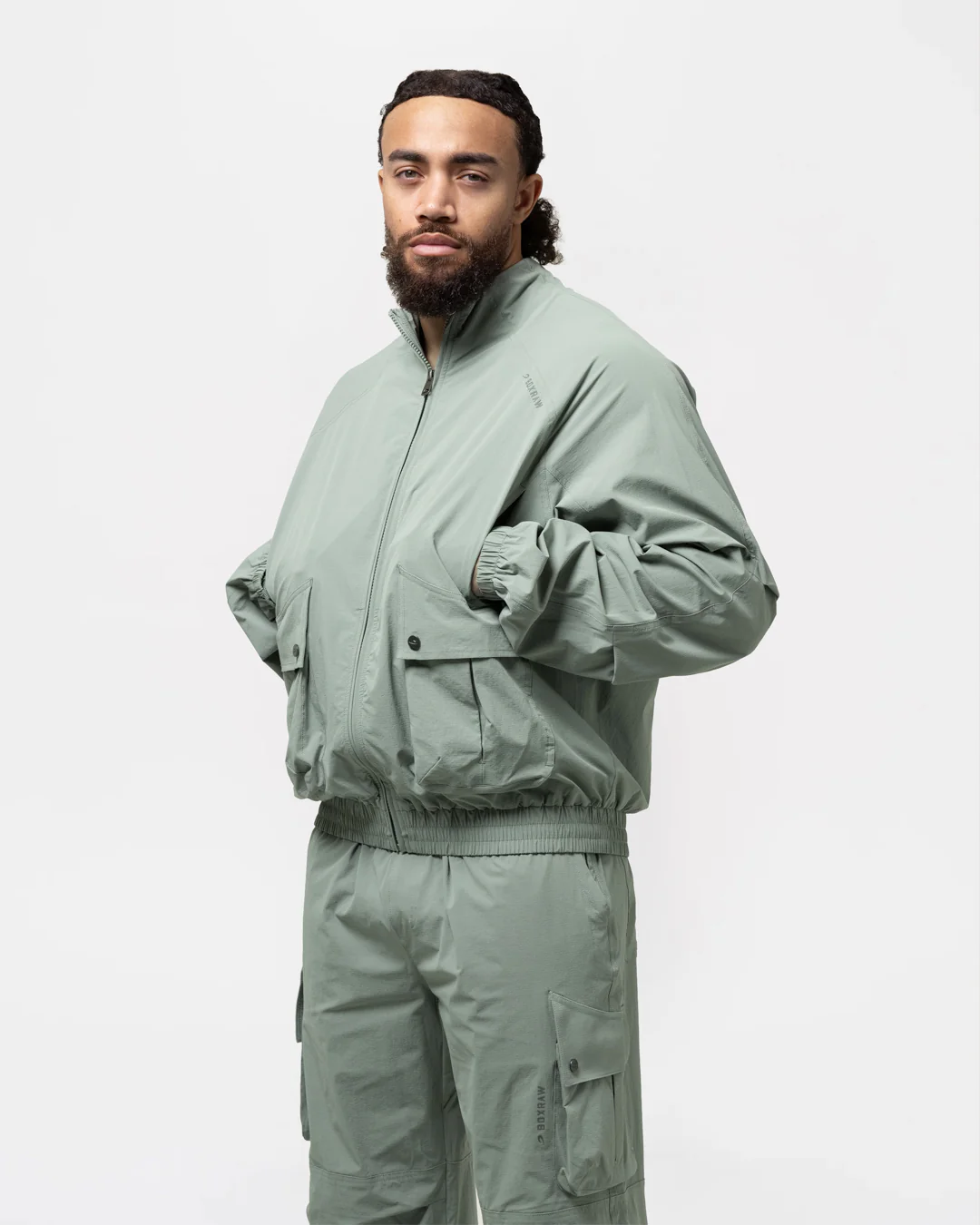 Benton Cargo Jacket - Stone Green