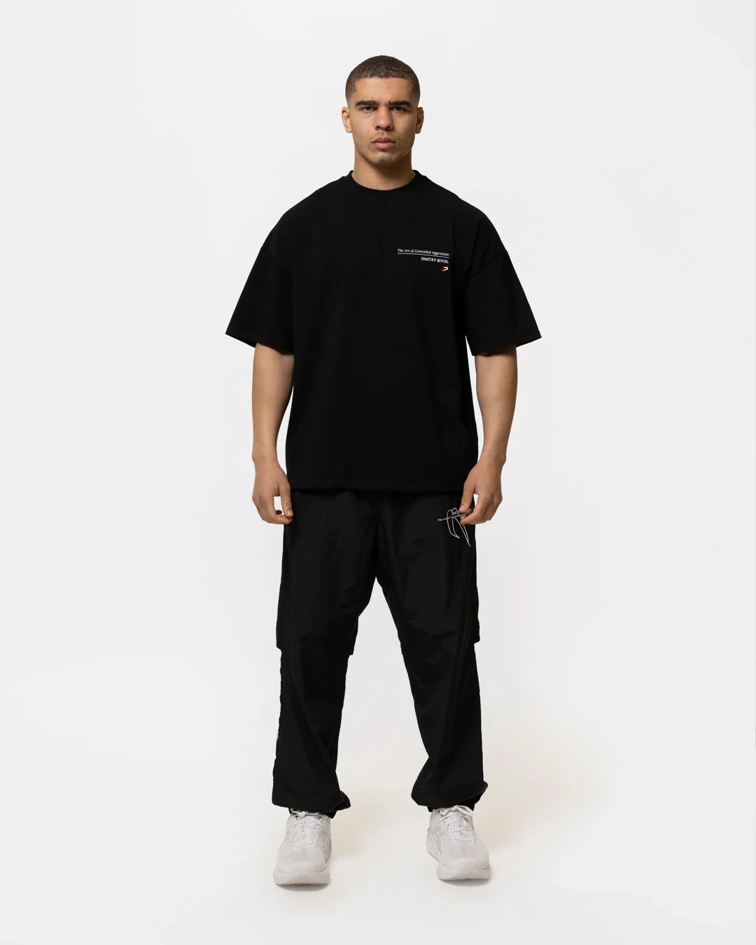 Bivol x BOXRAW Controlled Aggression Oversized T-Shirt - Black - Image 2