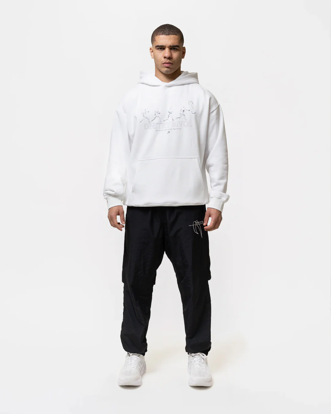 Bivol x BOXRAW Pendulum Oversized Hoodie - White - Image 2