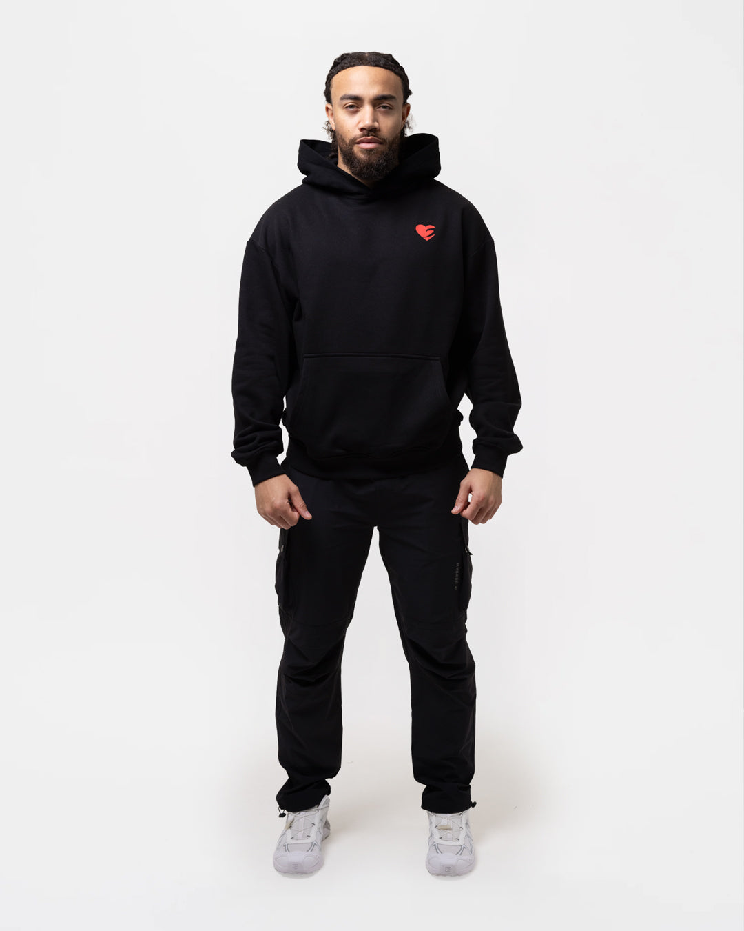 Boxing is Love Oversized Hoodie - Black - Image 2