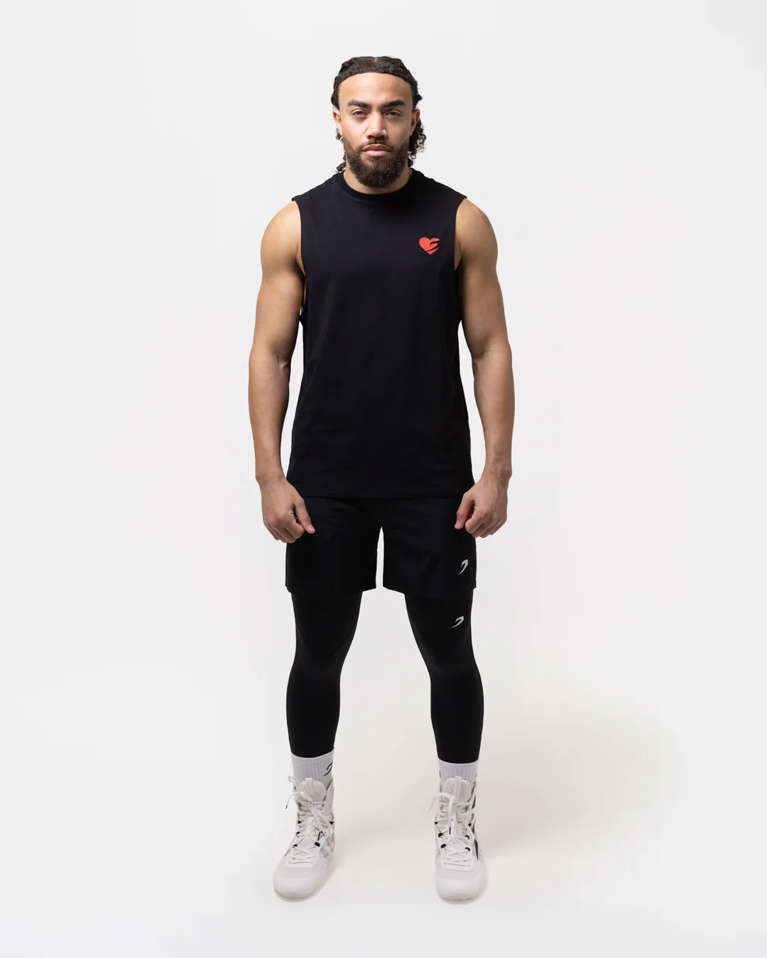Boxing is Love Oversized Muscle Tank - Black - Image 2