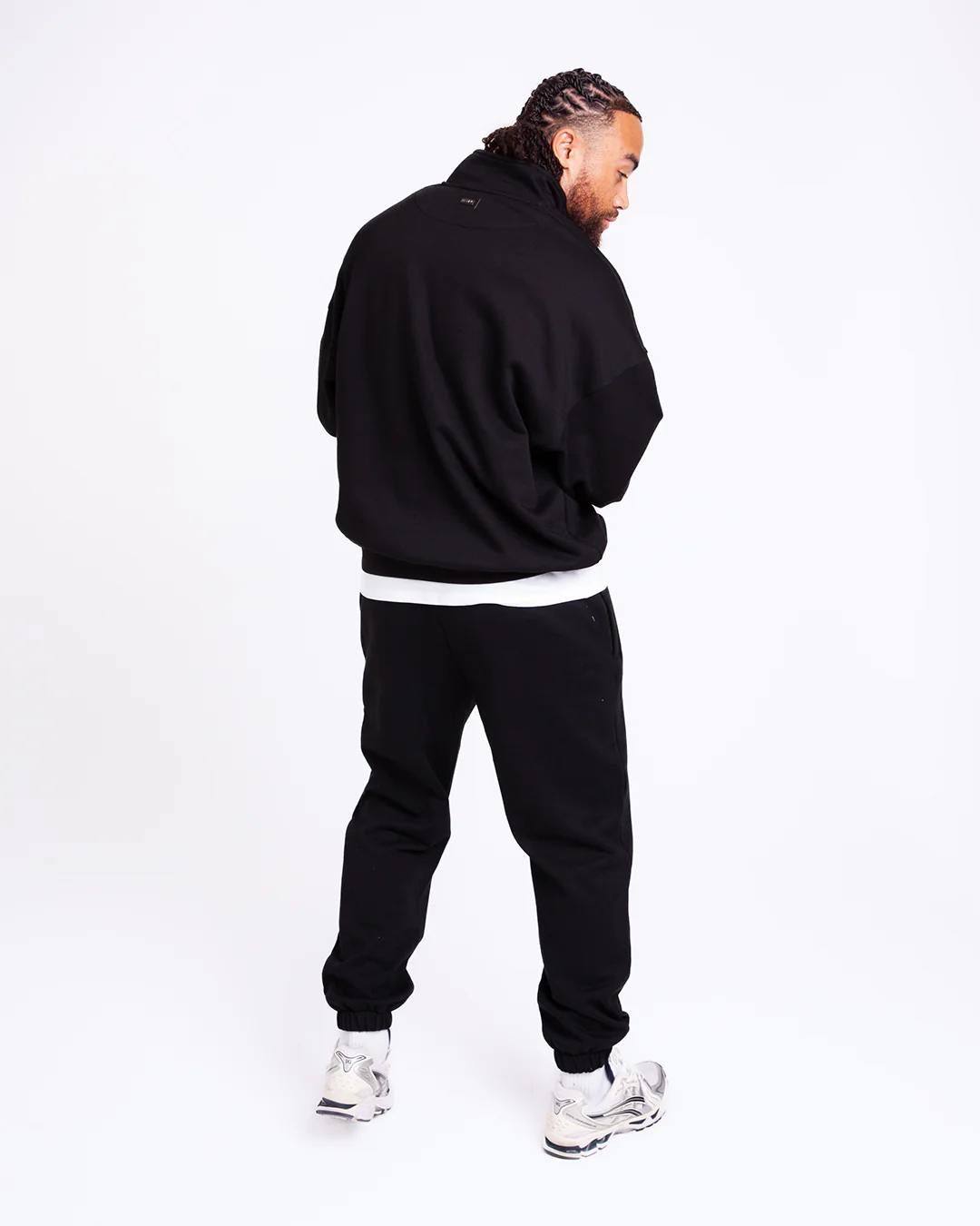 East Street 1/4 Zip - Black - Image 2