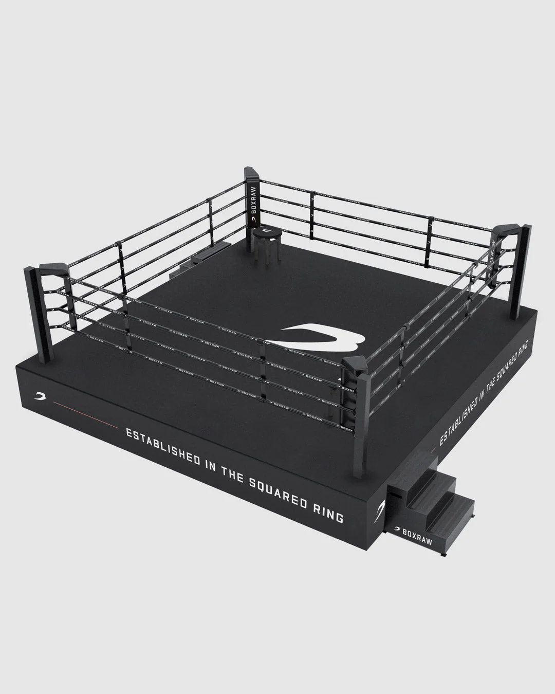 BOXRAW 90cm Competition Boxing Ring - Black/Classic - Image 5