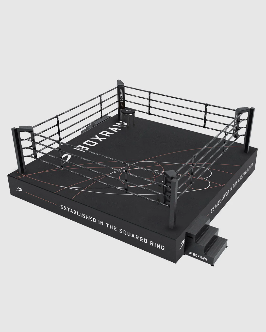 BOXRAW 90cm Competition Boxing Ring - Black/Golden Ratio - Image 5