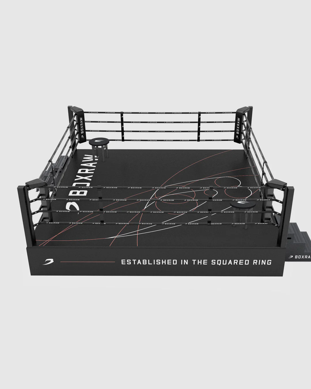 BOXRAW 90cm Pro Training Boxing Ring - Black/Golden Ratio - Image 3