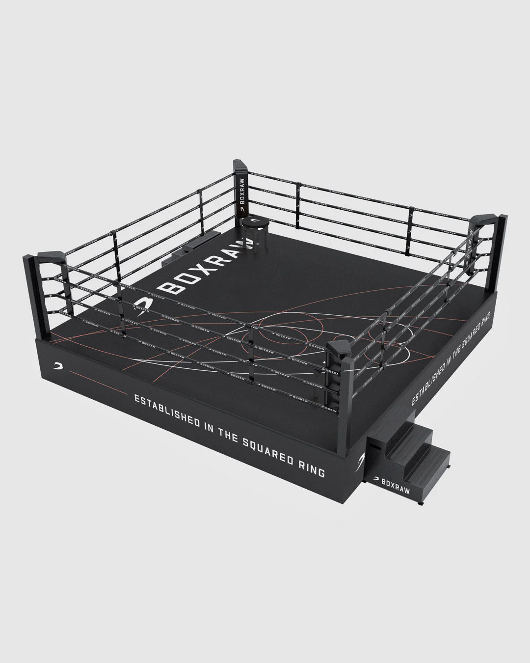 BOXRAW 90cm Pro Training Boxing Ring - Black/Golden Ratio - Image 5