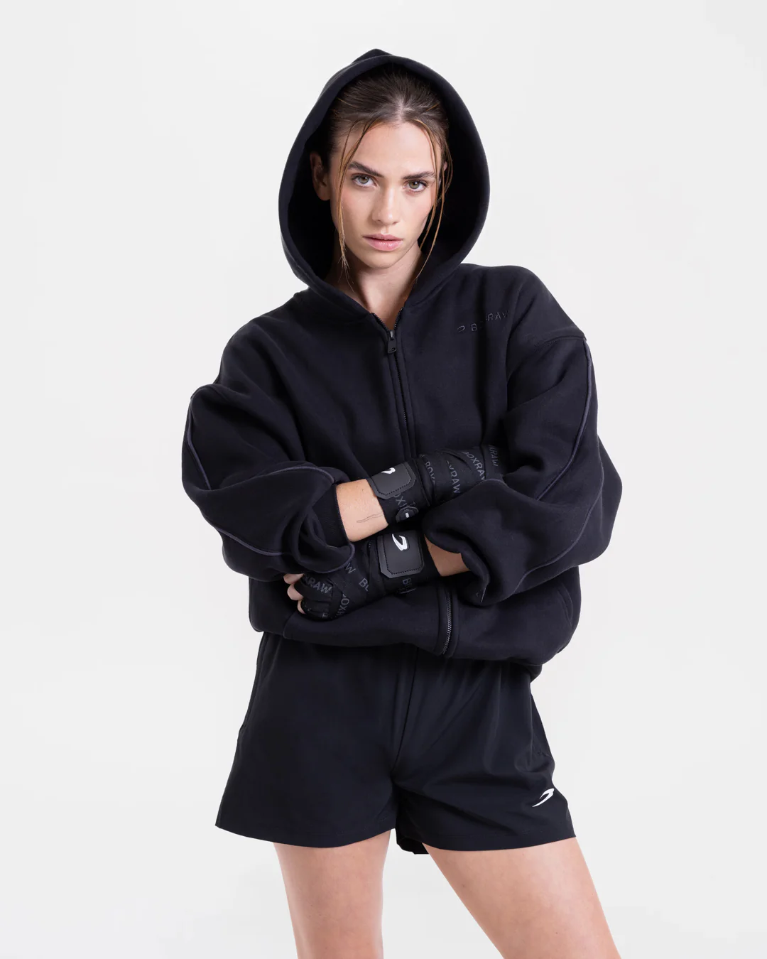 JoAnn Zip Hoodie - Black - Image 2