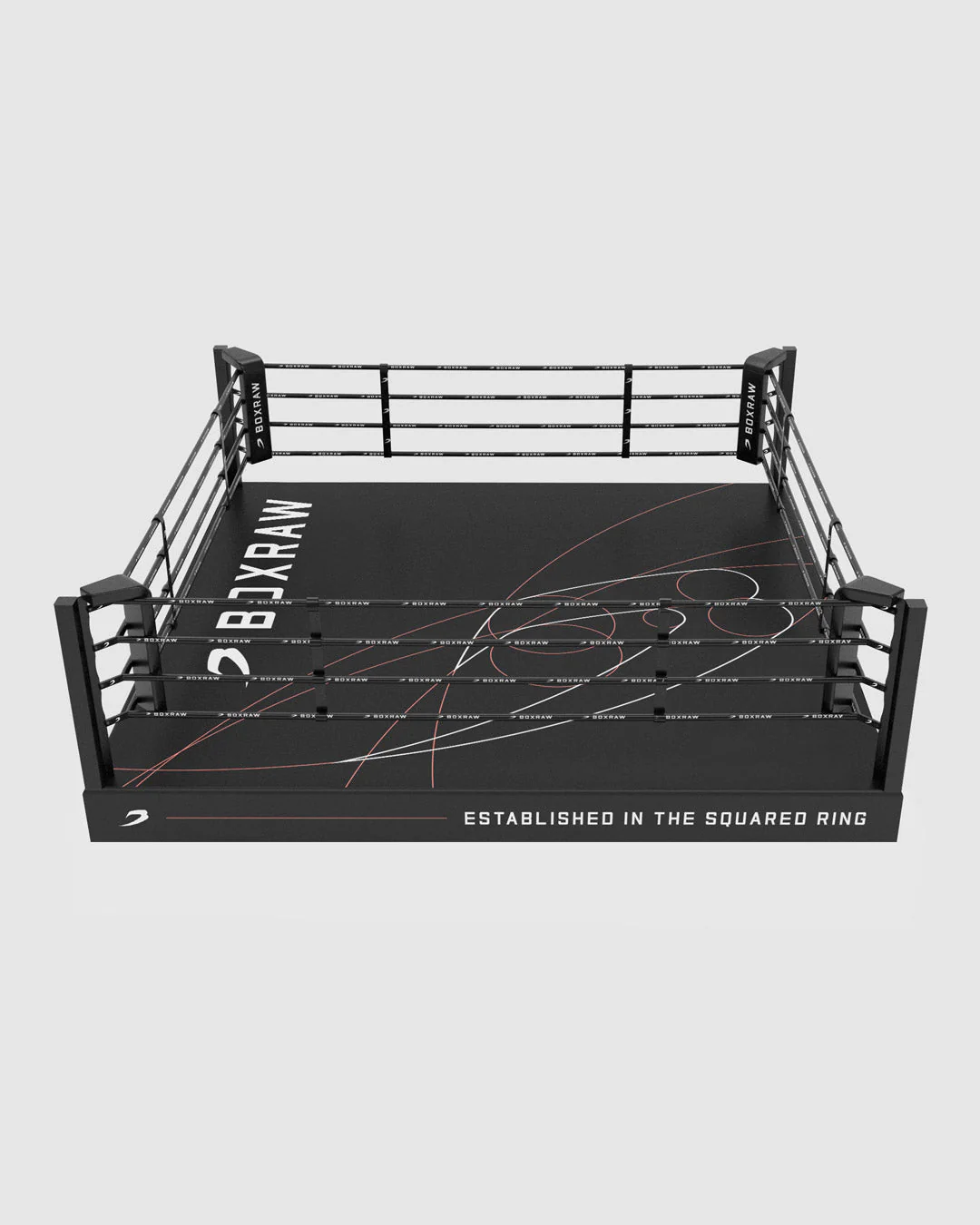 BOXRAW 30cm Pro Training Boxing Ring - Black/Golden Ratio - Image 3