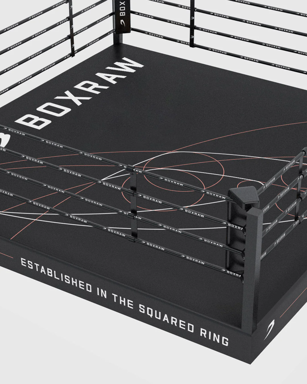 BOXRAW 30cm Pro Training Boxing Ring - Black/Golden Ratio - Image 4