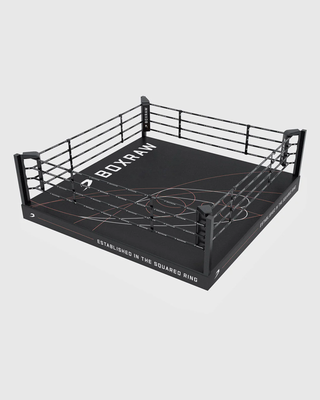 BOXRAW 30cm Pro Training Boxing Ring - Black/Golden Ratio - Image 5