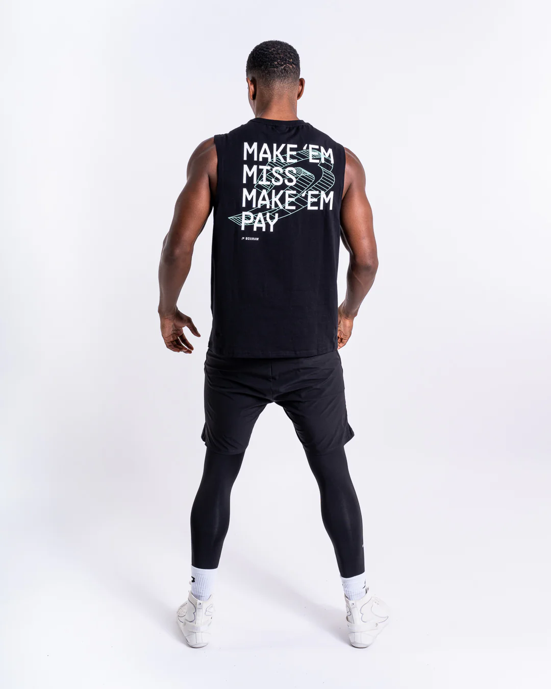 Make 'Em Miss Muscle Tank - Black - Image 2
