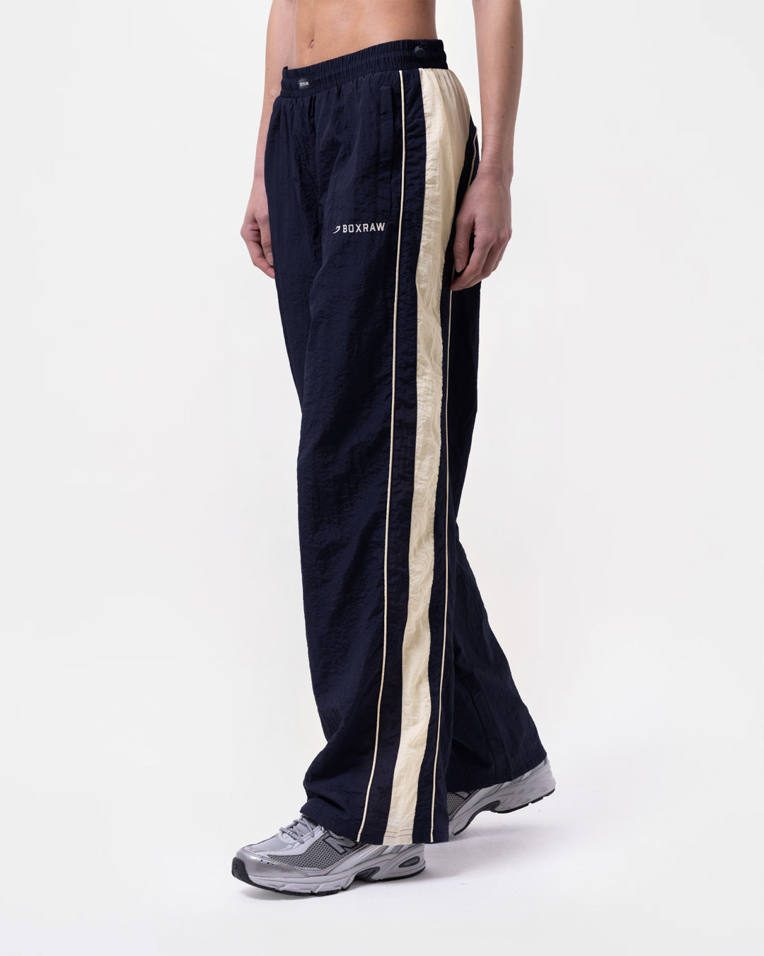 Nell Track Bottoms - Navy/Cream - Image 3