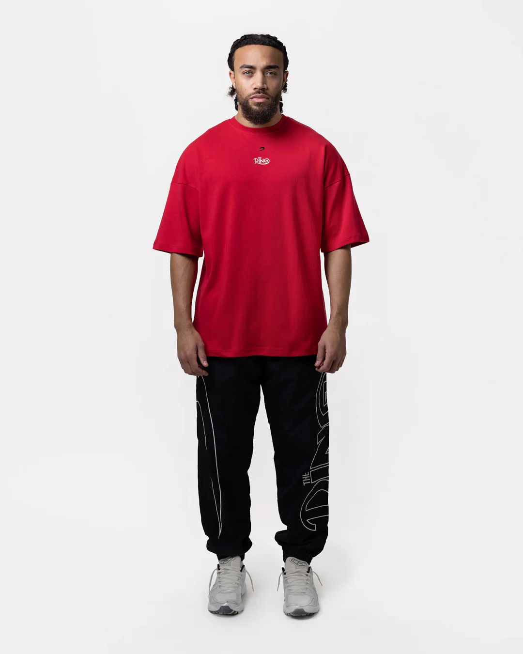 Ring x BOXRAW Roberto Duran Oversized T-Shirt - Crimson Red - Image 2