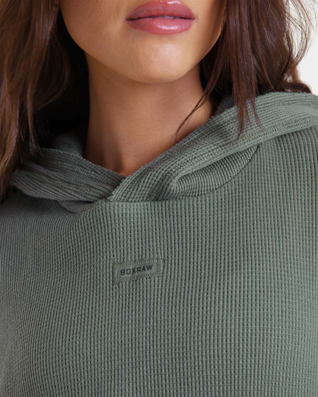 Shirley Waffle Hoodie - Green - Image 8