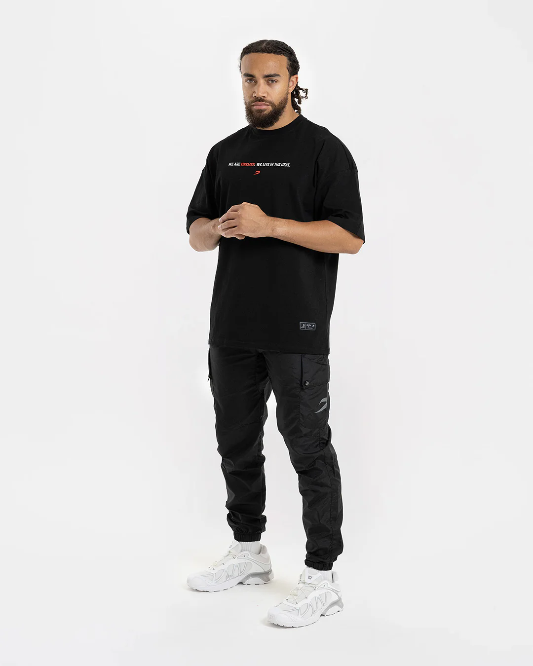 Teddy Atlas Firemen Oversized T-Shirt - Black - Image 2