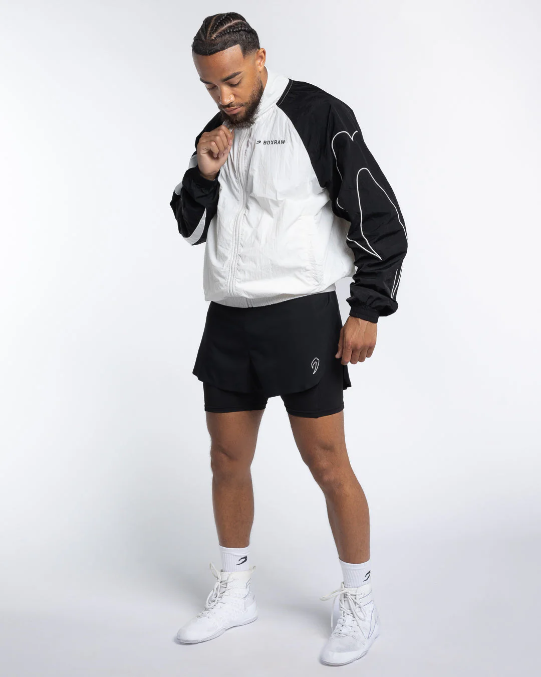 Tunero Track Jacket - White/Black - Image 2