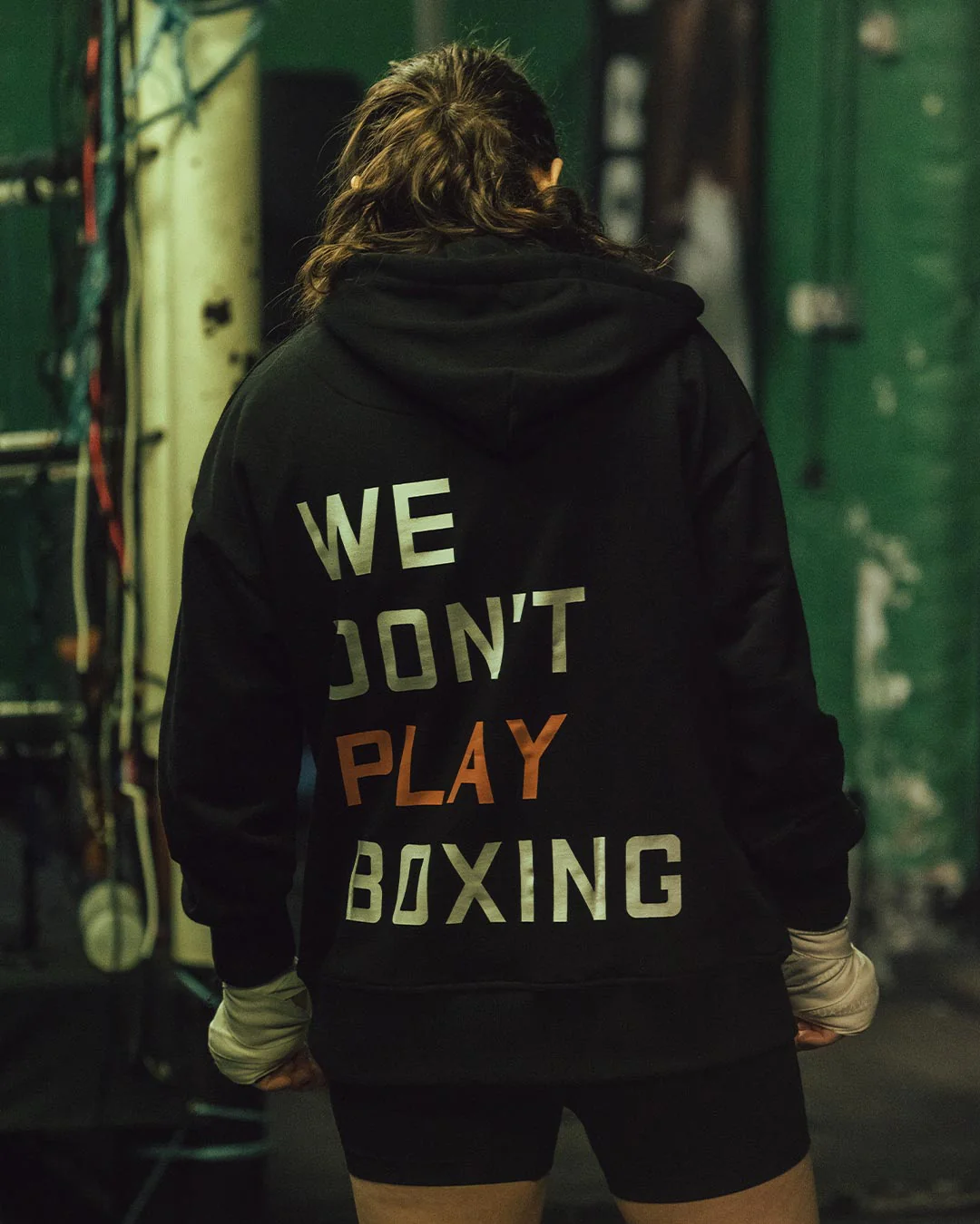 We Don't Play Boxing Oversized Hoodie - Black - Image 2