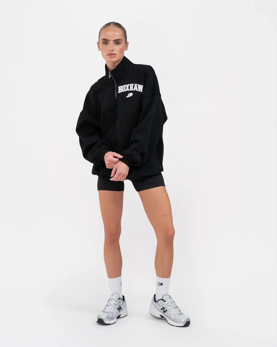 East Street 1/4 Zip - Black - Image 2