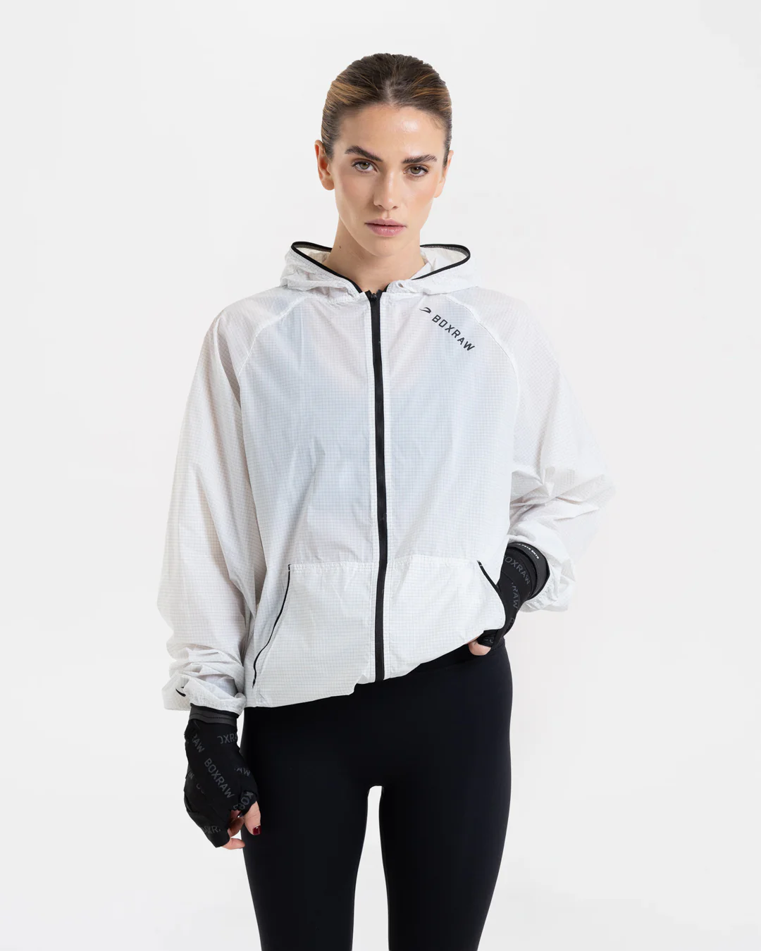 Genaro Zip Up Windbreaker - White