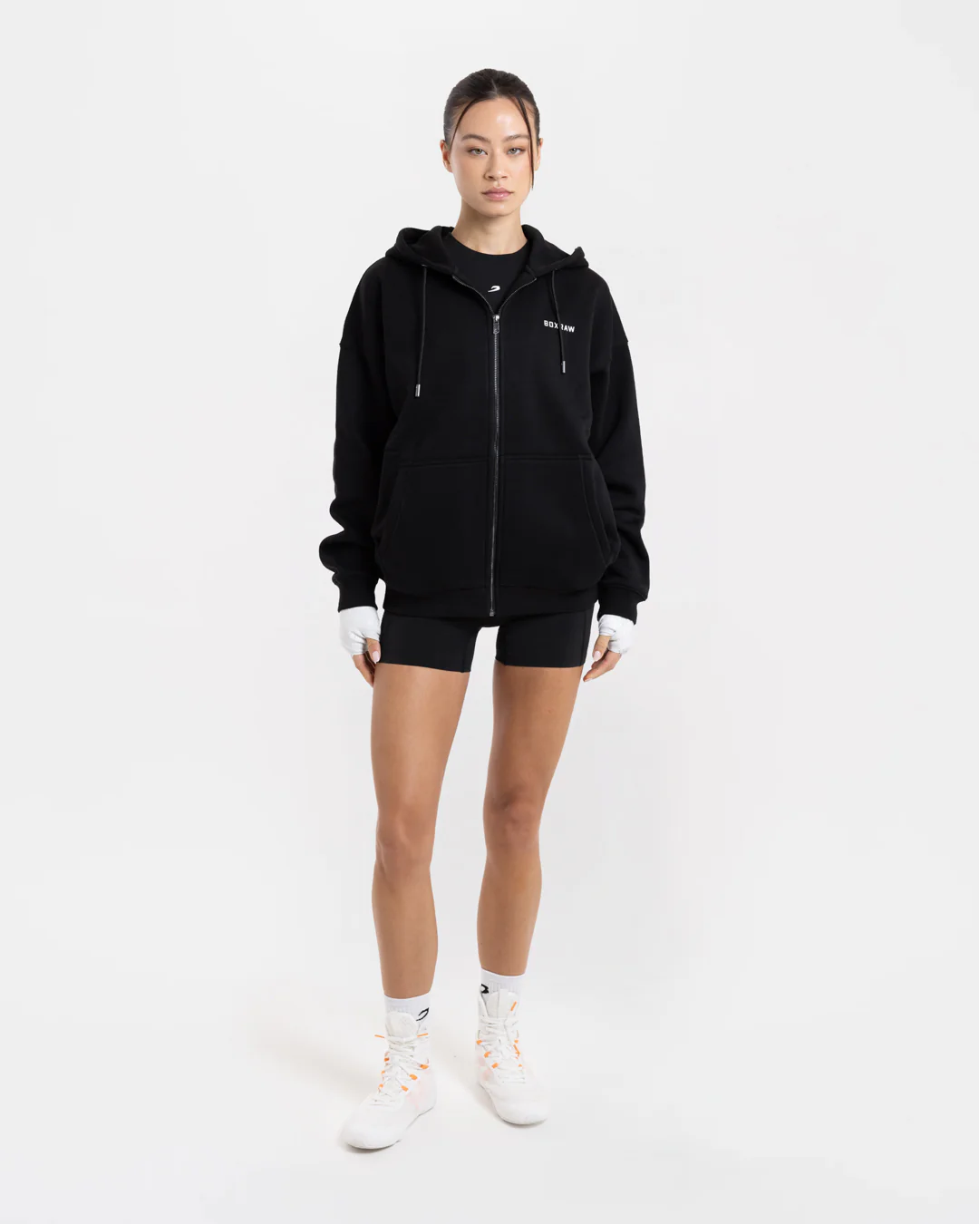 Johnson Zip Up Hoodie - Black - Image 2