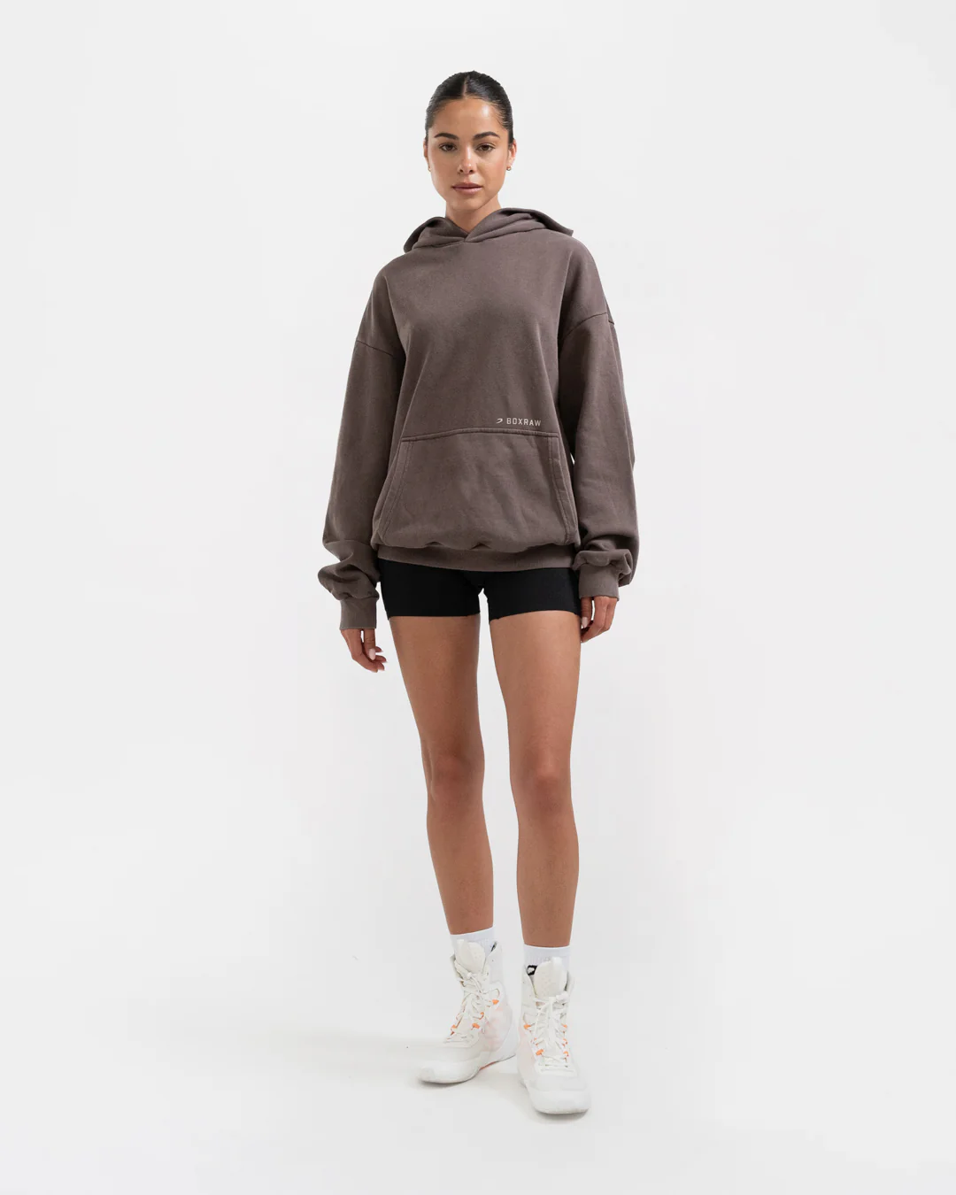 Sparring Club Oversized Hoodie - Washed Brown - Image 2