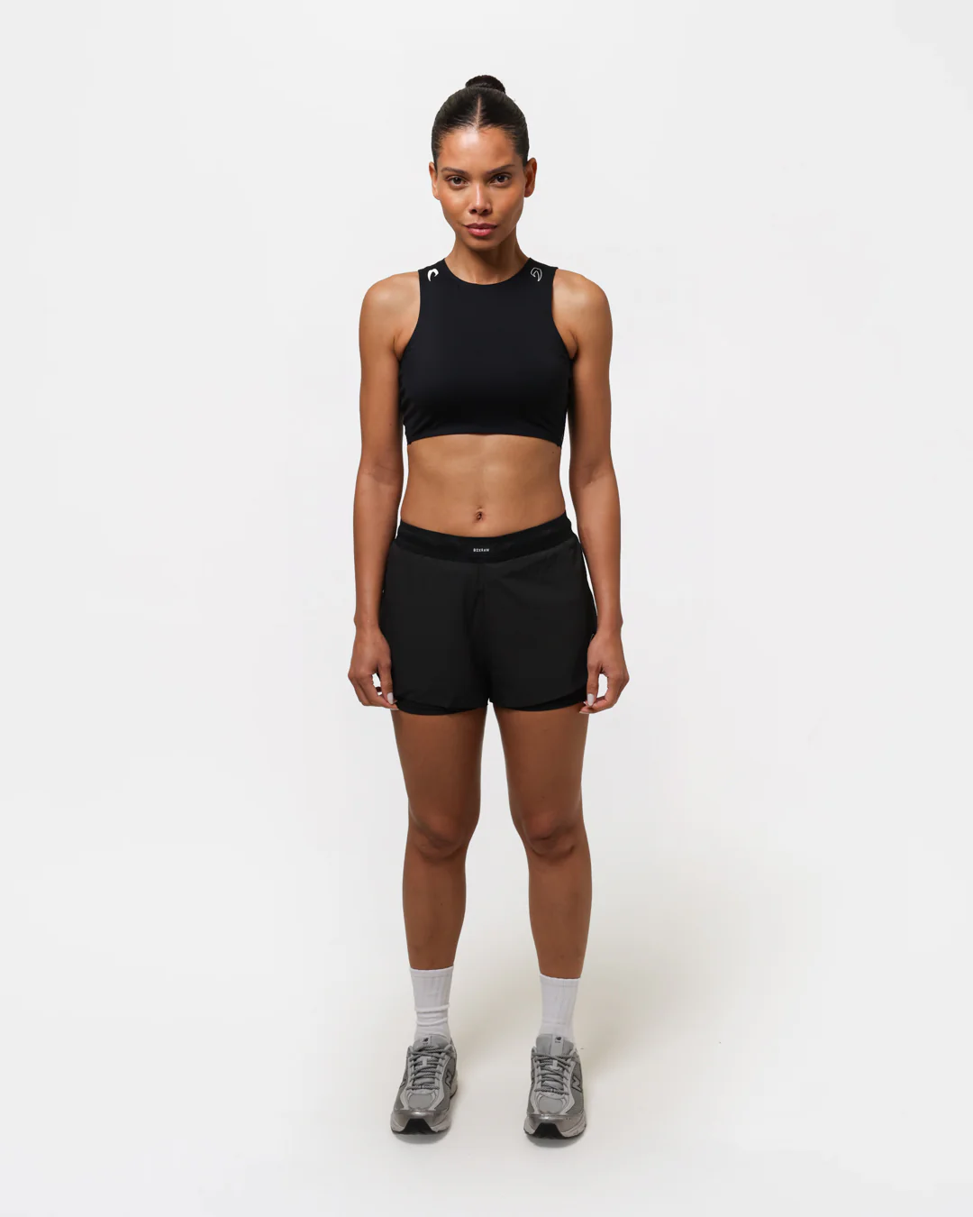 Tunero Racer Sports Bra - Black - Image 2