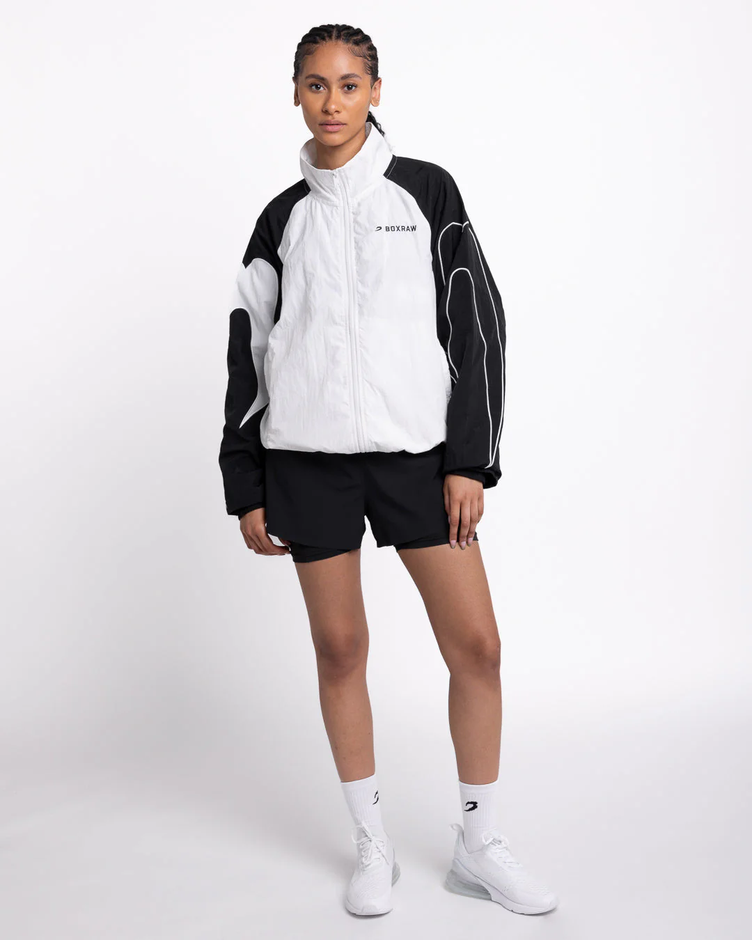 Tunero Track Jacket - White/Black - Image 2